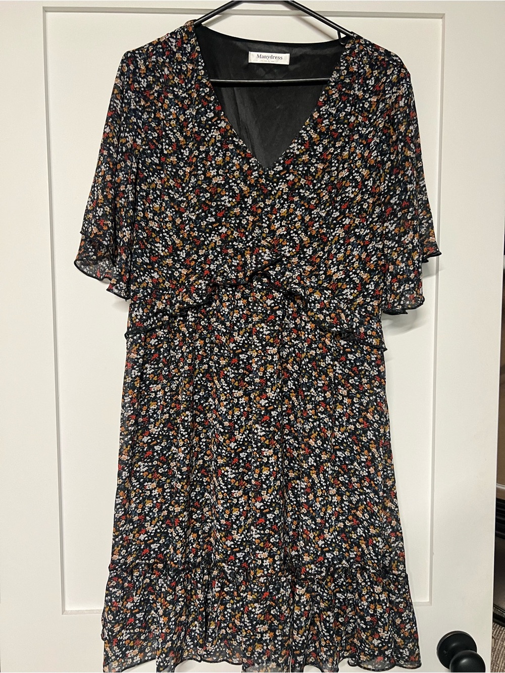 Ruffled Floral Dress